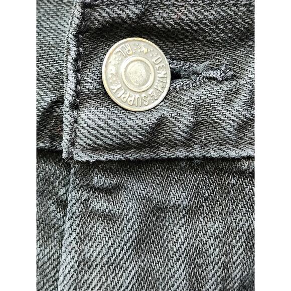 Ralph Lauren Black Denim Supply Straight Leg Jeans 90s Y2K Retro Sz 34/30 A0021 - Picture 4 of 6